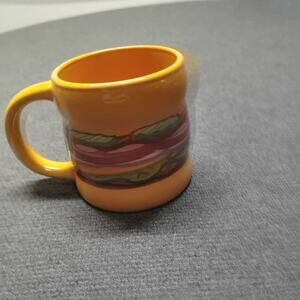 SpongeBob SquarePants Krabby Patty Mug Frankford Candy Nickelodeon 2021 Yellow